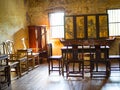 Chinese traditional literature room displaying at Lhong 1919 heritage museum Located on the bank of the Chao Phraya river.